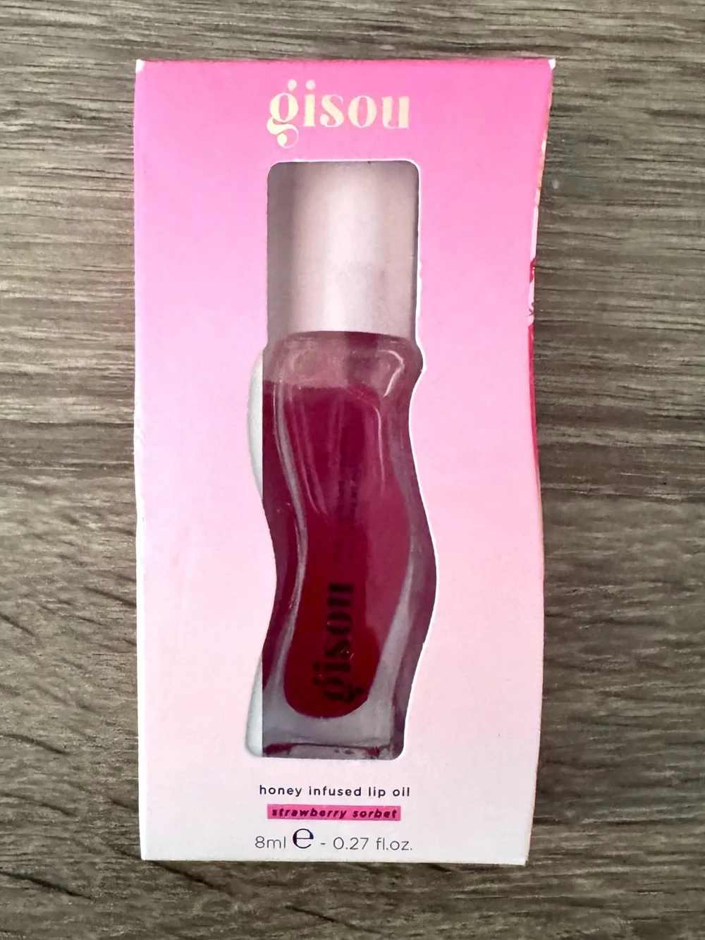 Gisou Honey Infused Lip Oil - Strawberry Sorbet (Pink) BNIB